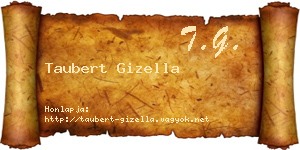 Taubert Gizella névjegykártya